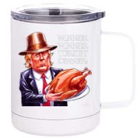 Winner Winner Turkey Dinner Thanksgiving Humor Premium 12 oz Stainless Steel Tumbler Cup