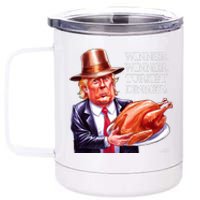 Winner Winner Turkey Dinner Thanksgiving Humor Premium 12 oz Stainless Steel Tumbler Cup