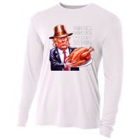 Winner Winner Turkey Dinner Thanksgiving Humor Premium Cooling Performance Long Sleeve Crew