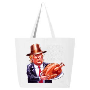 Winner Winner Turkey Dinner Thanksgiving Humor Premium 25L Jumbo Tote