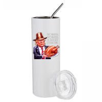 Winner Winner Turkey Dinner Thanksgiving Humor Premium Stainless Steel Tumbler