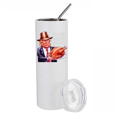 Winner Winner Turkey Dinner Thanksgiving Humor Premium Stainless Steel Tumbler