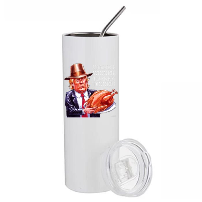 Winner Winner Turkey Dinner Thanksgiving Humor Premium Stainless Steel Tumbler