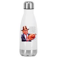 Winner Winner Turkey Dinner Thanksgiving Humor Premium Stainless Steel Insulated Water Bottle