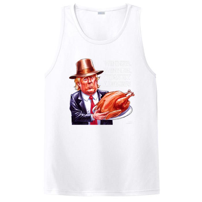 Winner Winner Turkey Dinner Thanksgiving Humor Premium PosiCharge Competitor Tank