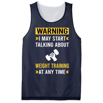 Warning Weight Training Mesh Reversible Basketball Jersey Tank