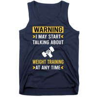 Warning Weight Training Tank Top