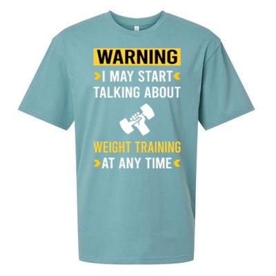 Warning Weight Training Sueded Cloud Jersey T-Shirt