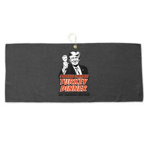 Winner Winner Turkey Dinner Make Thanksgiving Great Again Large Microfiber Waffle Golf Towel