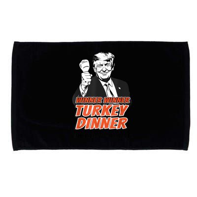 Winner Winner Turkey Dinner Make Thanksgiving Great Again Microfiber Hand Towel