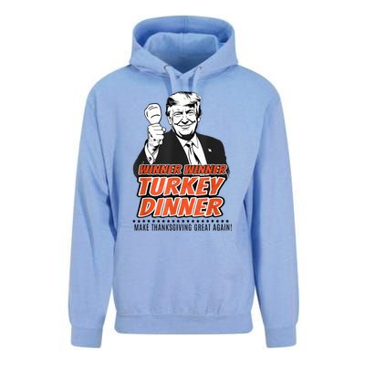 Winner Winner Turkey Dinner Make Thanksgiving Great Again Unisex Surf Hoodie