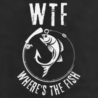 Wtf WhereS The Fish Funny Fishing Design 7 Panel Mesh Trucker Snapback Hat