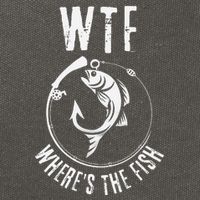 Wtf WhereS The Fish Funny Fishing Design Cotton Canvas Backpack