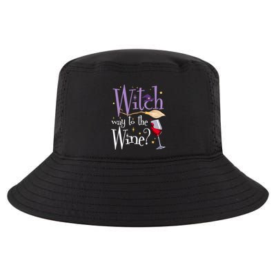 Witch Way To The Wine Halloween Ing For Wiccan Witches Gift Cool Comfort Performance Bucket Hat