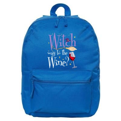 Witch Way To The Wine Halloween Ing For Wiccan Witches Gift 16 in Basic Backpack