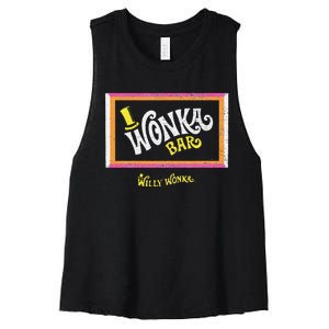 W.I.L.L.Y W.O.N.K.A & The Chocolate Factory Wonka Chocolate Bar Women's Racerback Cropped Tank