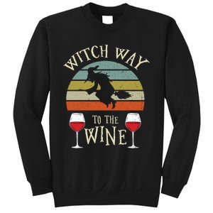 Witch Way To The Wine Funny Witch Costume Sweatshirt