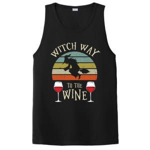 Witch Way To The Wine Funny Witch Costume PosiCharge Competitor Tank