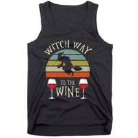 Witch Way To The Wine Funny Witch Costume Tank Top