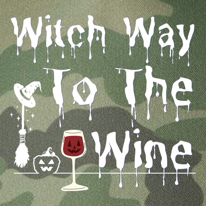 Witch Way To The Wine Halloween Drinking Legacy Tie Dye Trucker Hat
