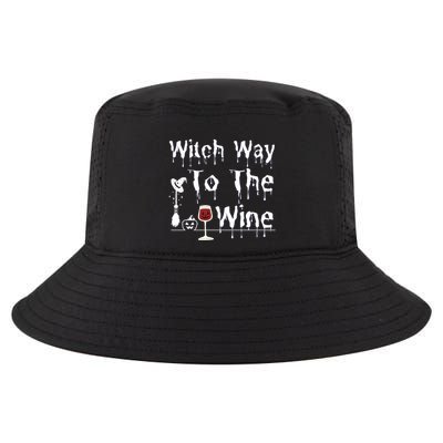 Witch Way To The Wine Halloween Drinking Cool Comfort Performance Bucket Hat
