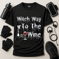 Witch Way To The Wine Halloween Drinking Performance Shirt