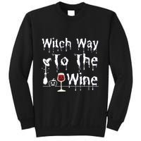 Witch Way To The Wine Halloween Drinking Sweatshirt