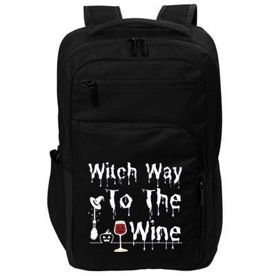Witch Way To The Wine Halloween Drinking Impact Tech Backpack