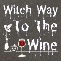 Witch Way To The Wine Halloween Drinking Cotton Canvas Backpack