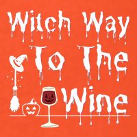Witch Way To The Wine Halloween Drinking Button