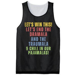 Winning Without The Traumala Kamala Harris Vote Blue 2024 Mesh Reversible Basketball Jersey Tank