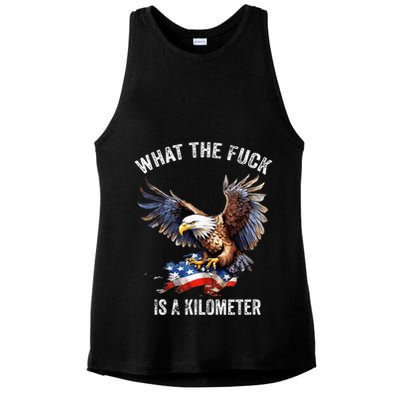 Wtf What The Fu.K Is A Kilometer George Washington Ladies PosiCharge Tri-Blend Wicking Tank