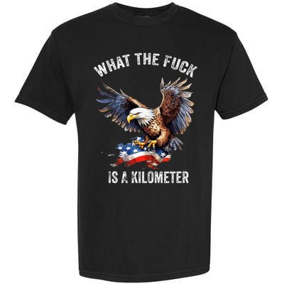 Wtf What The Fu.K Is A Kilometer George Washington Garment-Dyed Heavyweight T-Shirt