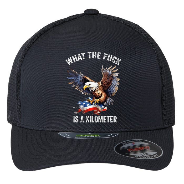 Wtf What The Fu.K Is A Kilometer George Washington Flexfit Unipanel Trucker Cap