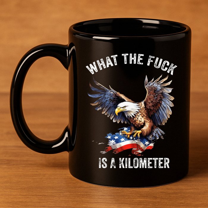 Wtf What The Fu.K Is A Kilometer George Washington 11oz C Handle Ceramic Mug