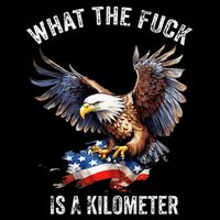 Wtf What The Fu.K Is A Kilometer George Washington Drawstring Bag