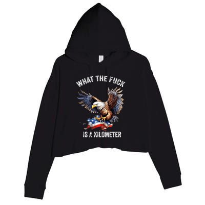 Wtf What The Fu.K Is A Kilometer George Washington Crop Fleece Hoodie
