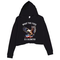 Wtf What The Fu.K Is A Kilometer George Washington Crop Fleece Hoodie