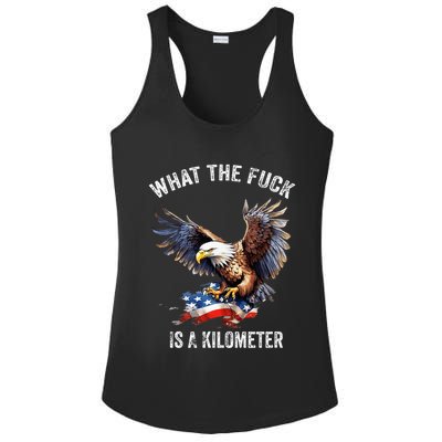 Wtf What The Fu.K Is A Kilometer George Washington Ladies PosiCharge Competitor Racerback Tank