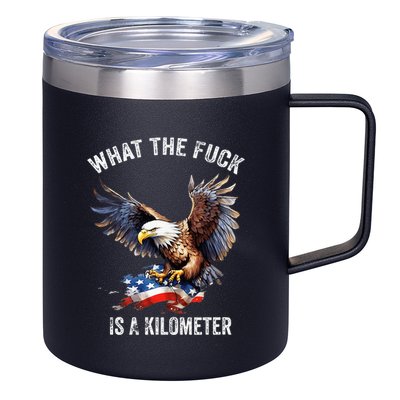 Wtf What The Fu.K Is A Kilometer George Washington 12oz Stainless Steel Coffee Mug