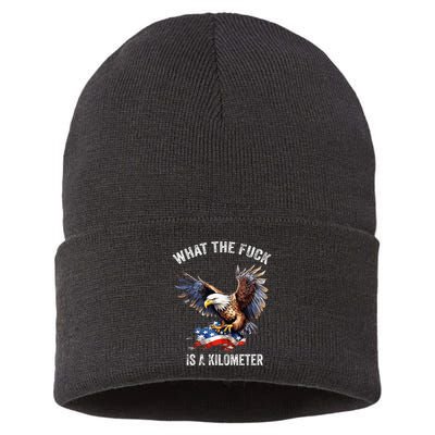 Wtf What The Fu.K Is A Kilometer George Washington Sustainable Knit Beanie