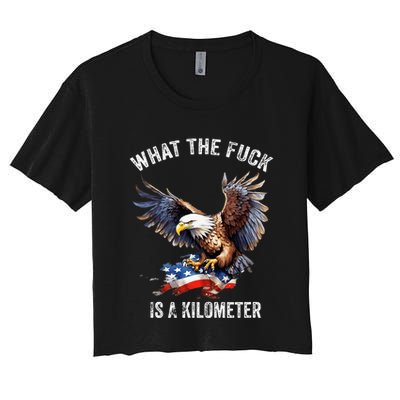 Wtf What The Fu.K Is A Kilometer George Washington Crop Top