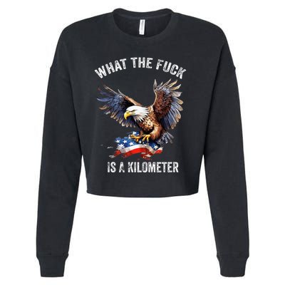 Wtf What The Fu.K Is A Kilometer George Washington Cropped Pullover Crew