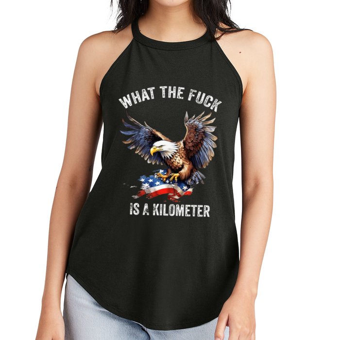 Wtf What The Fu.K Is A Kilometer George Washington Women's Perfect Tri Rocker Tank