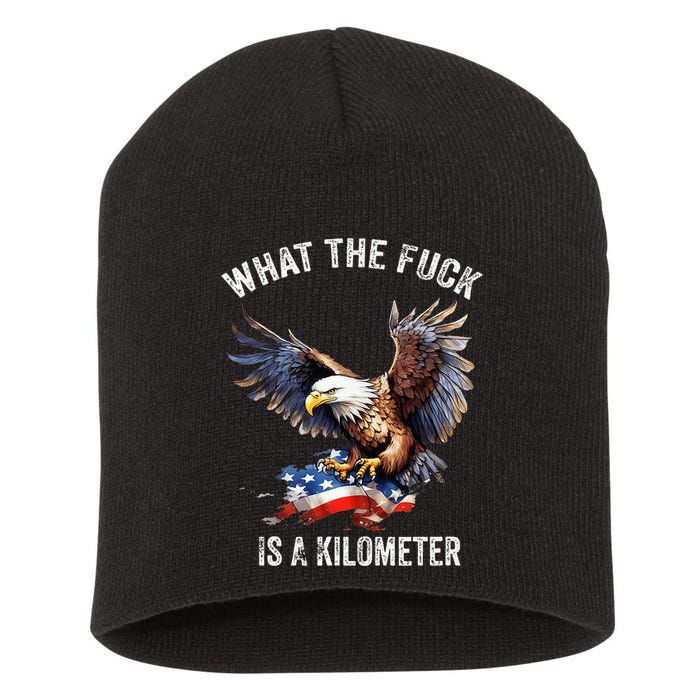 Wtf What The Fu.K Is A Kilometer George Washington Short Acrylic Beanie
