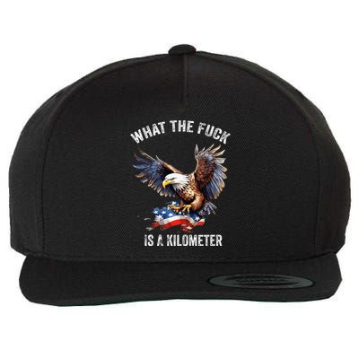 Wtf What The Fu.K Is A Kilometer George Washington Wool Snapback Cap