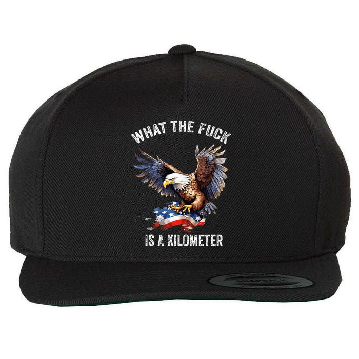 Wtf What The Fu.K Is A Kilometer George Washington Wool Snapback Cap