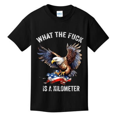 Wtf What The Fu.K Is A Kilometer George Washington Kids T-Shirt