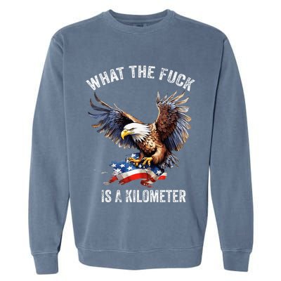 Wtf What The Fu.K Is A Kilometer George Washington Garment-Dyed Sweatshirt