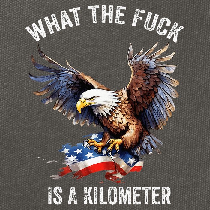 Wtf What The Fu.K Is A Kilometer George Washington Cotton Canvas Backpack